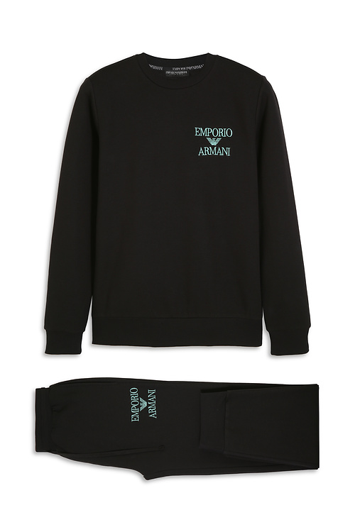 Спортивный костюм из хлопка Emporio Armani на BABOCHKA.RU, арт. 111943 ...